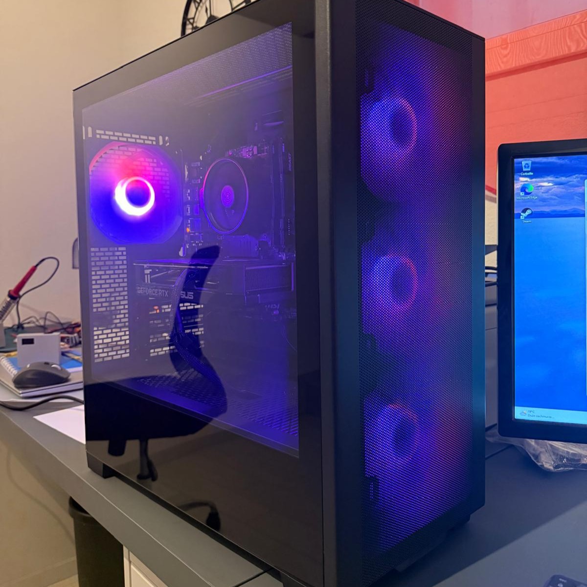 PC Gaming Budget Warrior – Ryzen 5 5600, RTX 5060, 16 GB DDR4, montage PC gaming pas cher Suisse, assemblage FriPC.ch canton de Fribourg